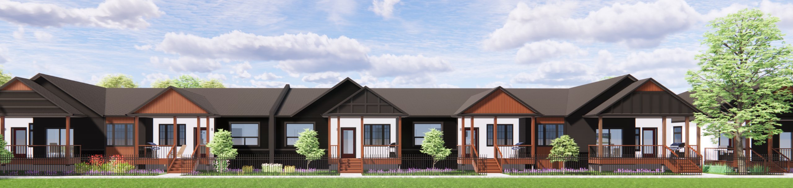 Site plan — bungalow layout